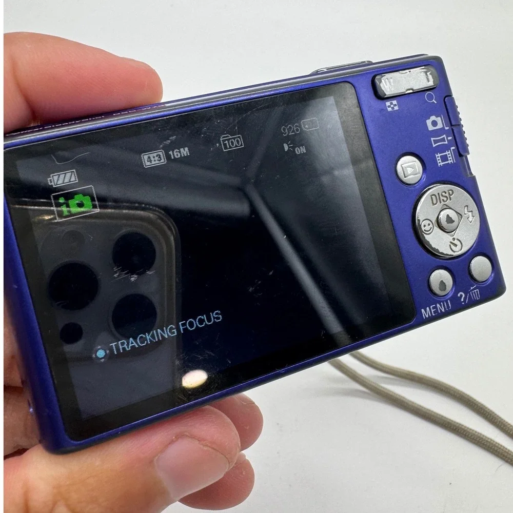 Sony Cyber-shot DSC-W730 16.1MP Digital Camera Blue FOR PARTS REPAIR